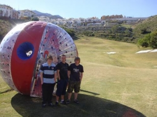  A day of zorbing in Marbella 